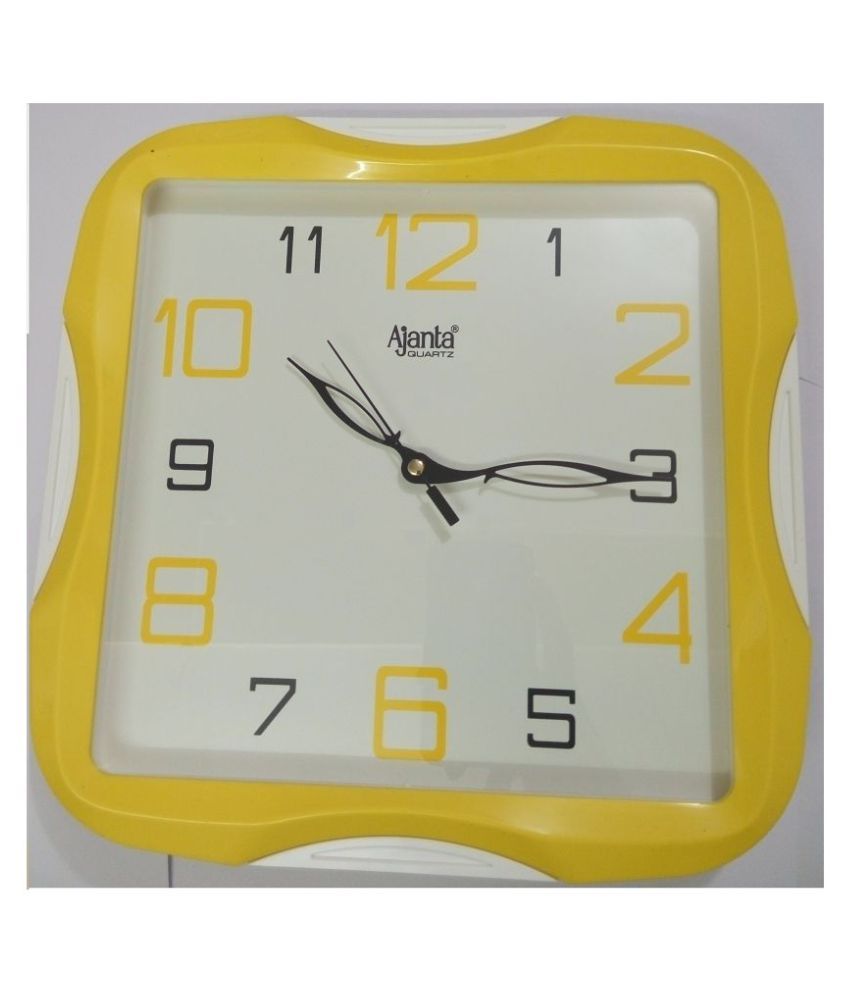 Ajanta Quartz Wall Clock Square Shape 2007 Price in India Buy Ajanta Quartz Wall Clock