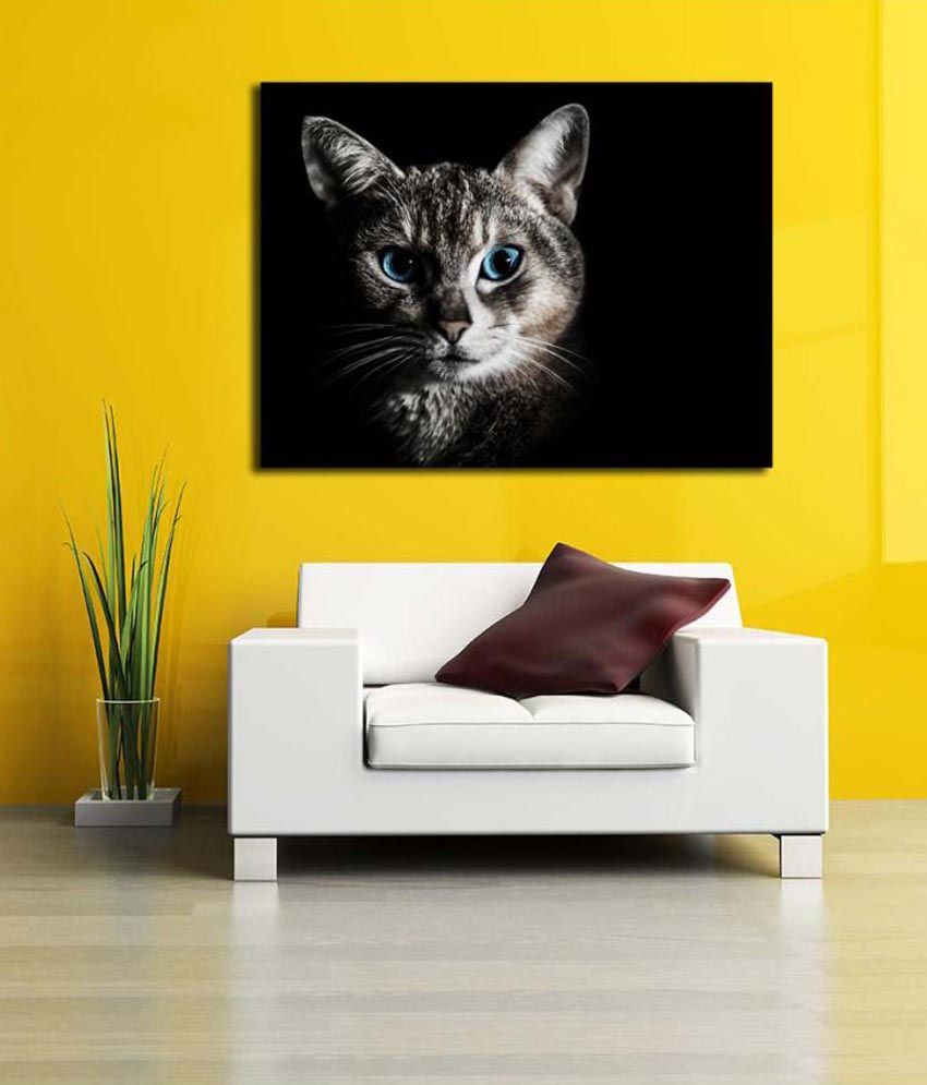 Pitaara Box Cat Portrait PVC Vinyl Multicolour Wall Stickers - Buy ...