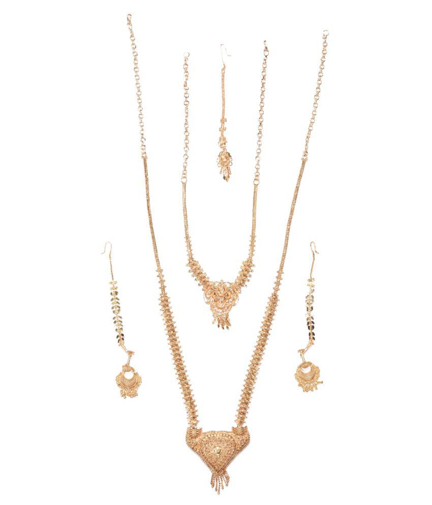 one gram gold necklace set online