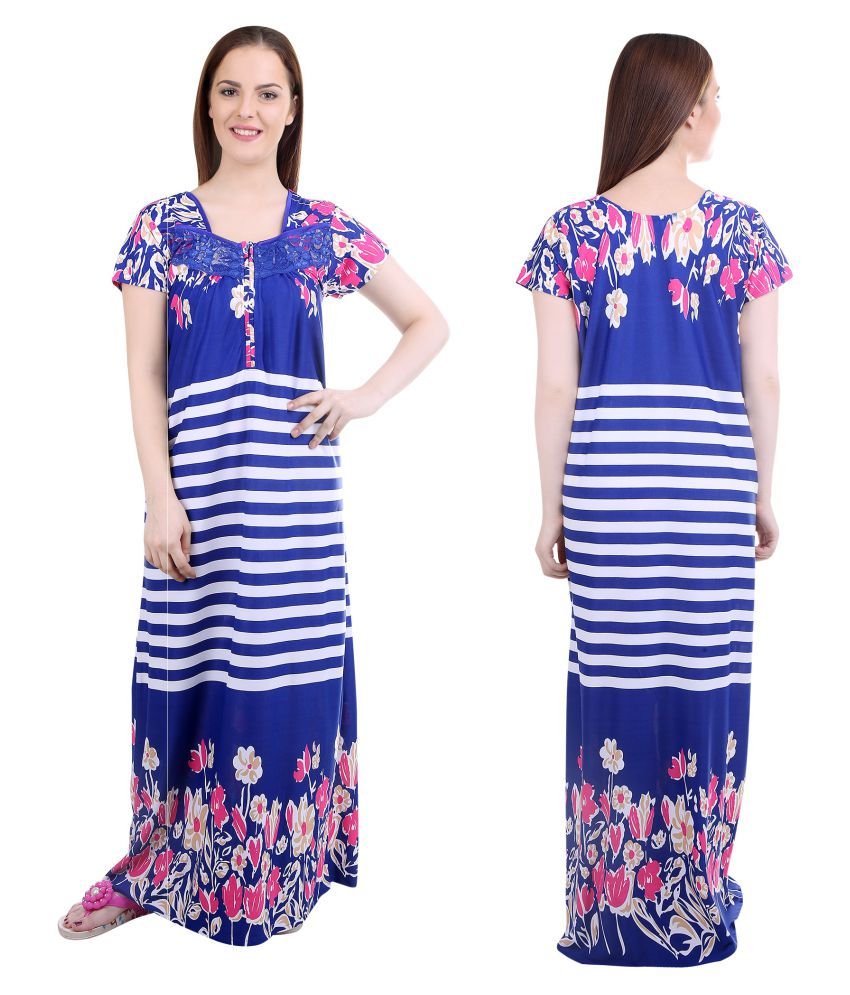 Buy Bluemoon Garments Satin Nighty & Night Gowns Online at Best Prices ...