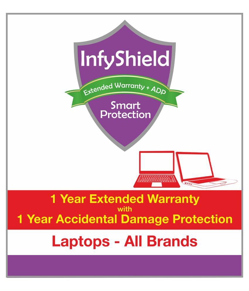 InfyShield 1 Yr Extended Warranty + 1 Yr ADP on Laptop Priced Rs.25001 30000 Buy InfyShield