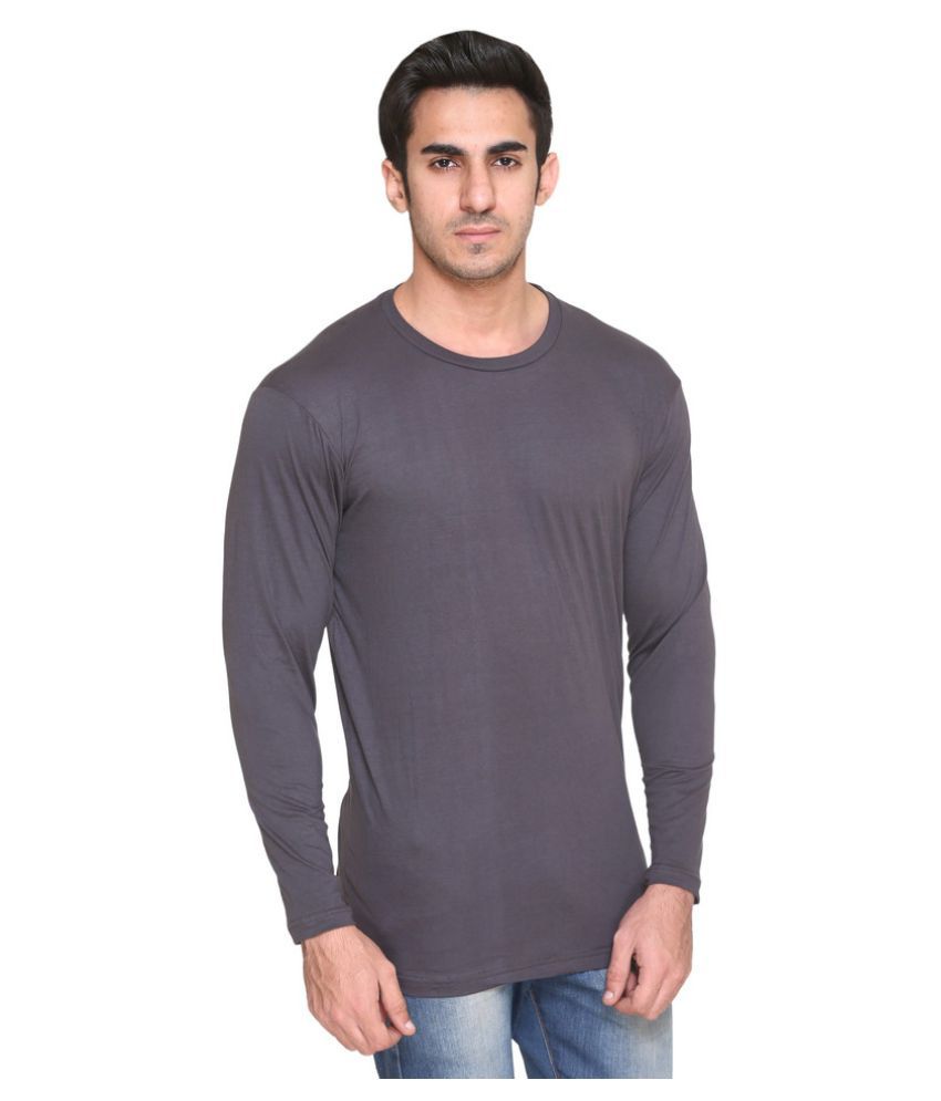 Colors & Blends Grey Round T-Shirt - Buy Colors & Blends Grey Round T ...