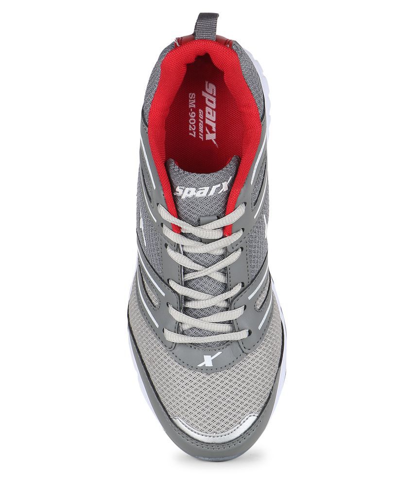 sparx gray running shoes