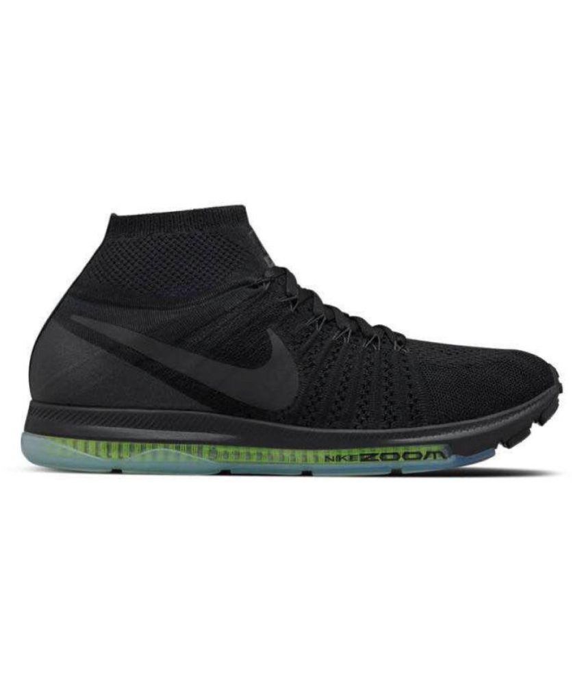 nike zoom all out black running shoes
