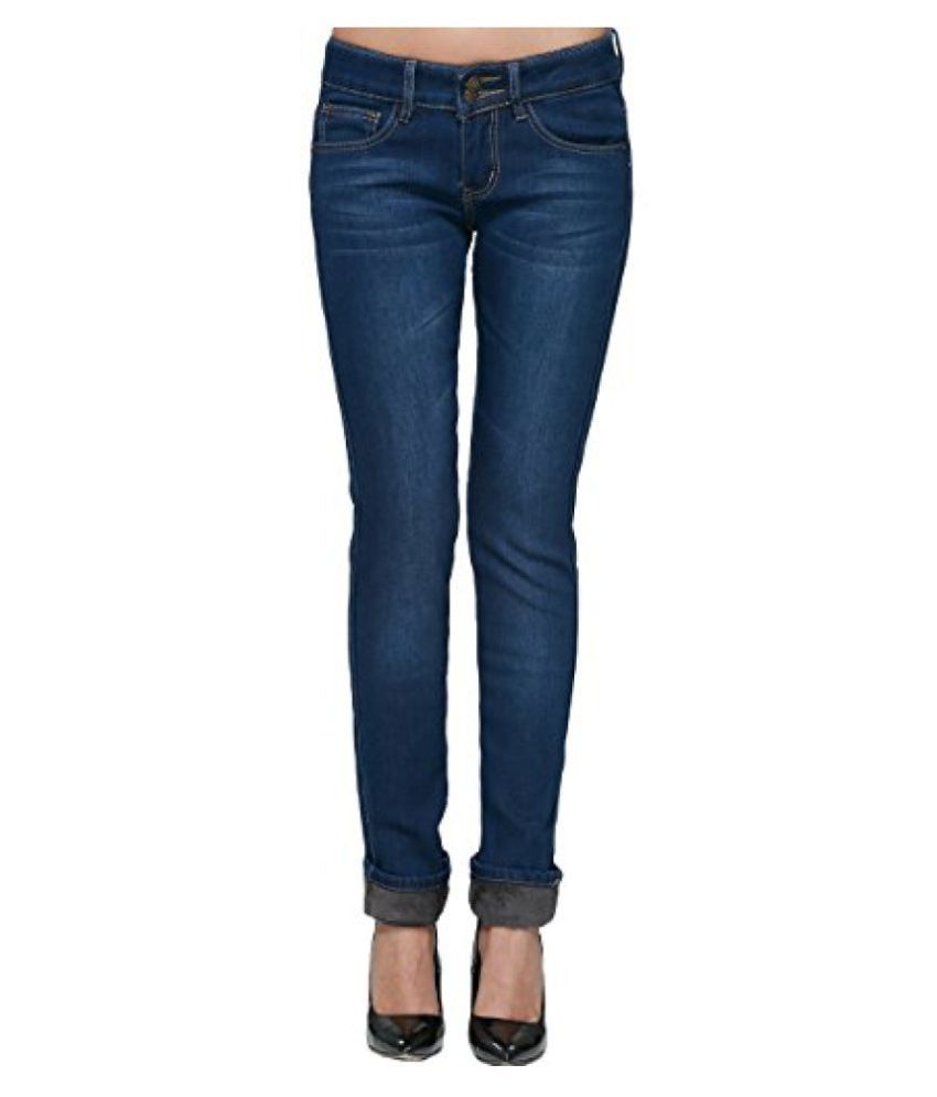 womens flannel lined jeans slim fit