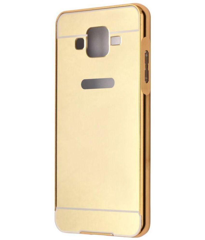 Samsung Galaxy J2 16 Mirror Back Covers Champion Golden Plain Back Covers Online At Low Prices Snapdeal India