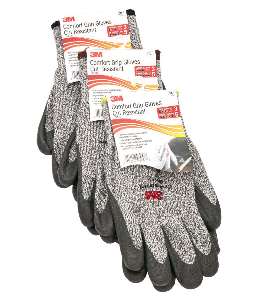 3M Comfort Grip Cut Resistant Gloves: Buy Online at Best ...