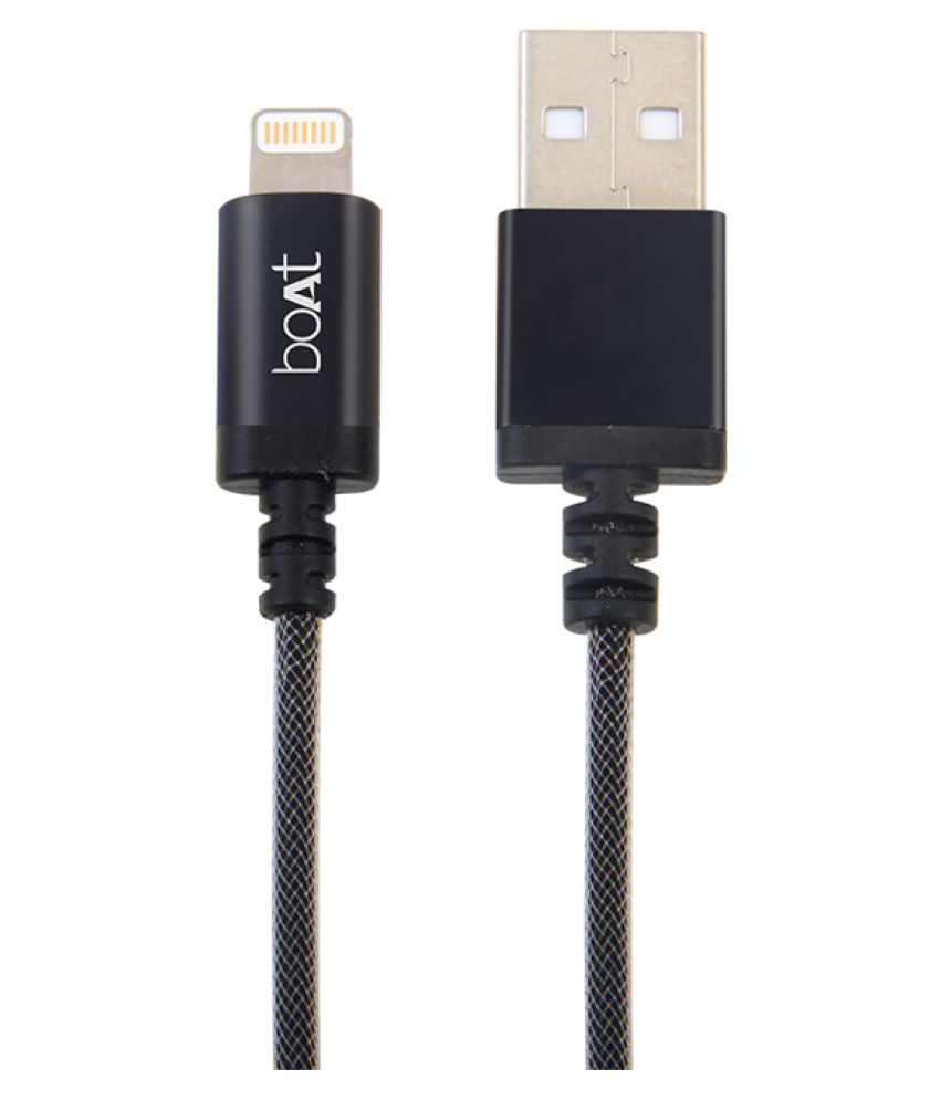 Boat LTG 500 Black 1M Lightening Cable Cable 1 Apple Certified