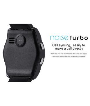 noise turbo black smartwatch features