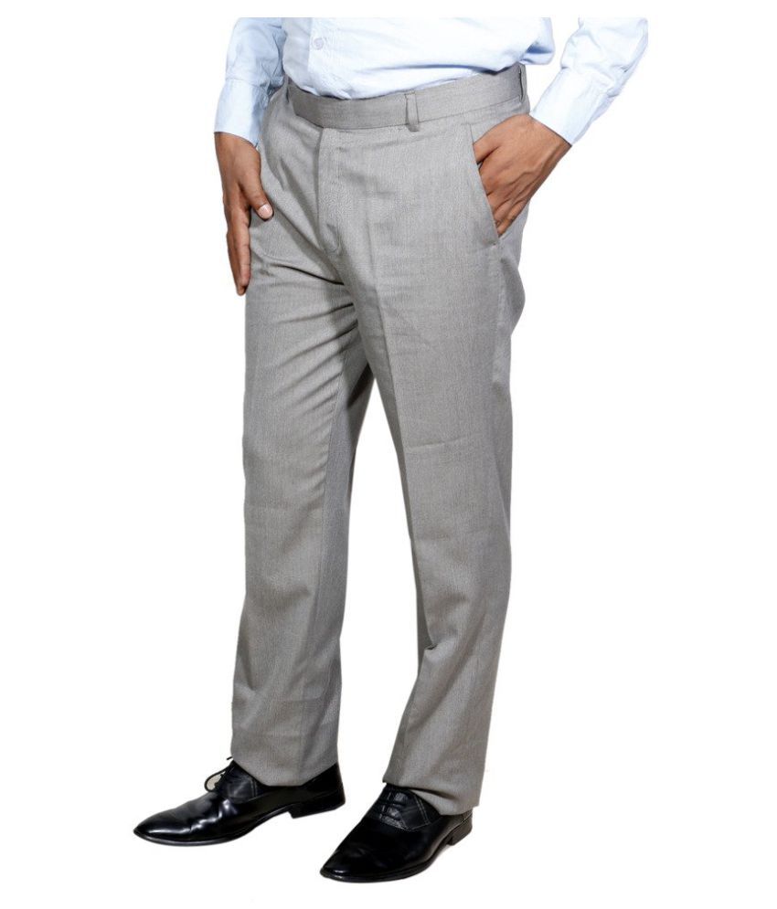 Indiweaves Mens 3 Rayon Formal Trousers 