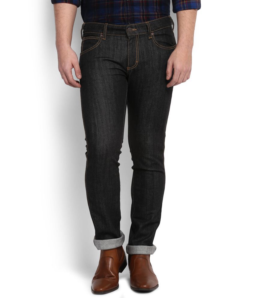 wrangler black slim fit jeans