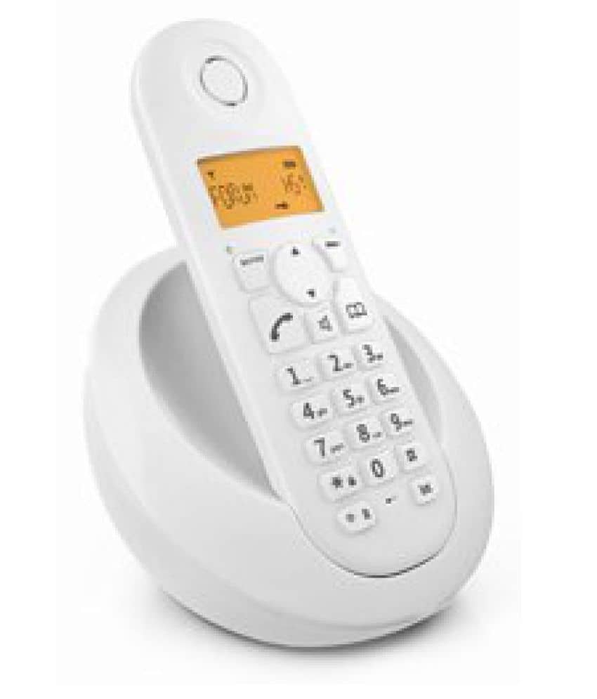 Buy Motorola C601I Cordless Phone WHITE Online at Best Price in India