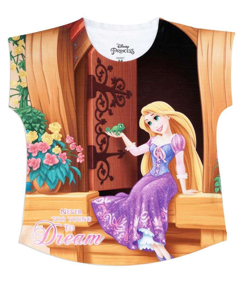     			Disney Princess Multi Polyester Top For Girls