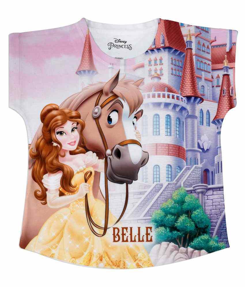    			Disney Princess Multicolour Polyester Top For Girls