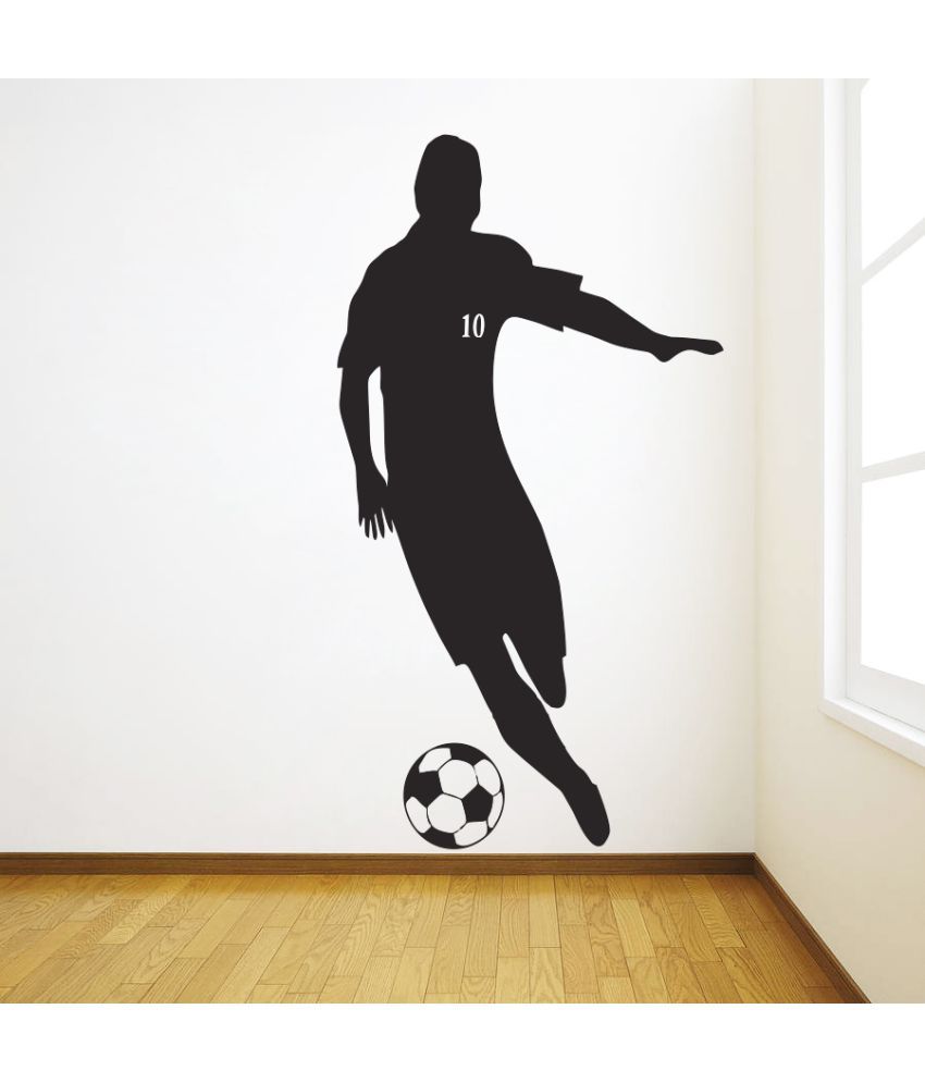     			Decor Villa Lucky Ten Vinyl Black Wall Stickers