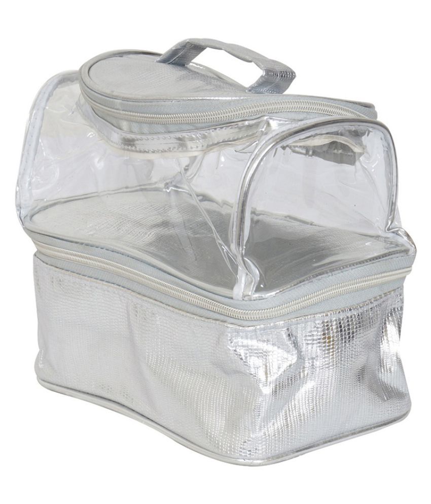 Buy Pretty Krafts Silver Vanity Kit and pouches 1 Pc at Best Prices