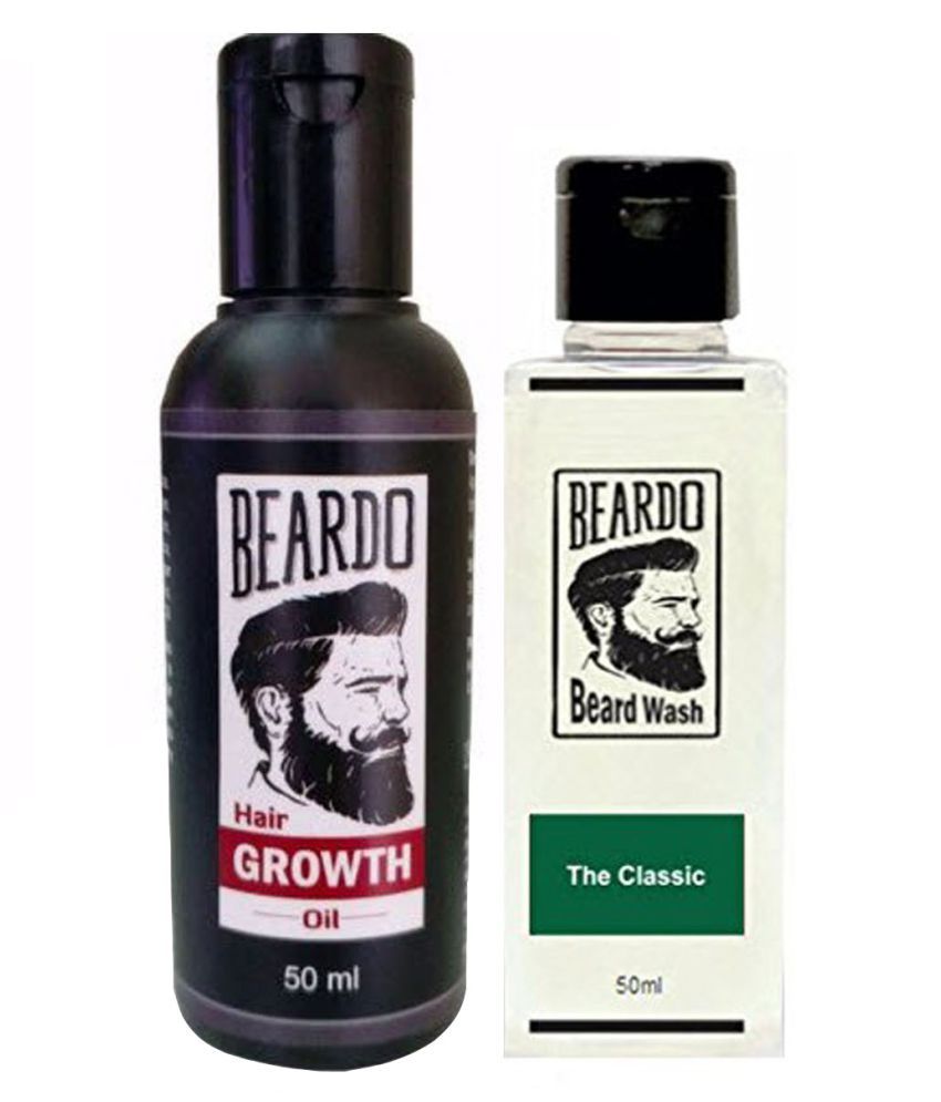 BEARDO Growth Oil 50ml & Classic Wash - 50 Ml: Buy BEARDO Growth Oil ...