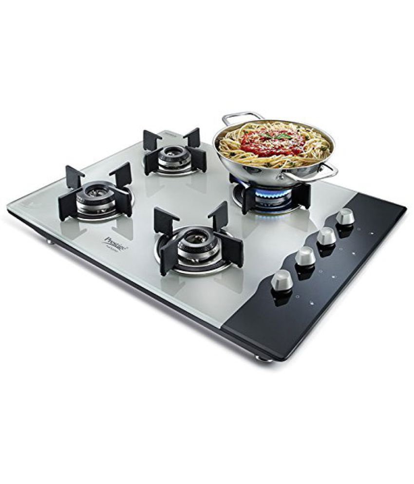 Prestige Hobtop 4 Burner Auto Ignition Gas stove, Black Buy Prestige