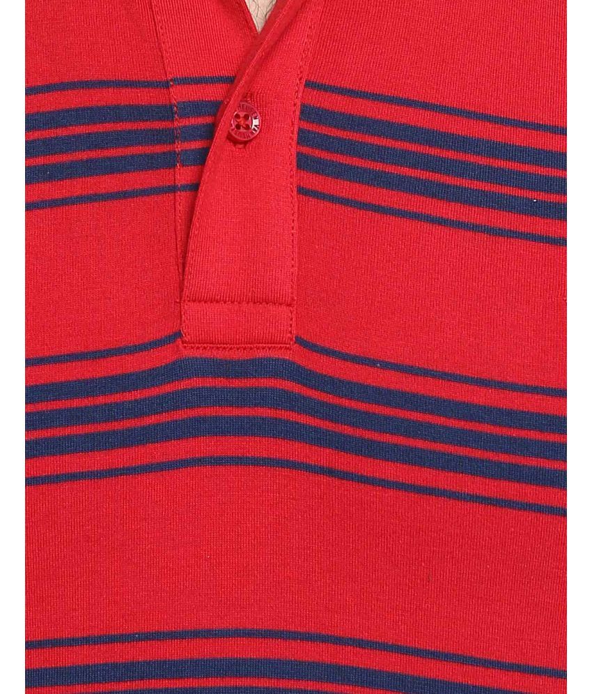 van heusen red tshirt