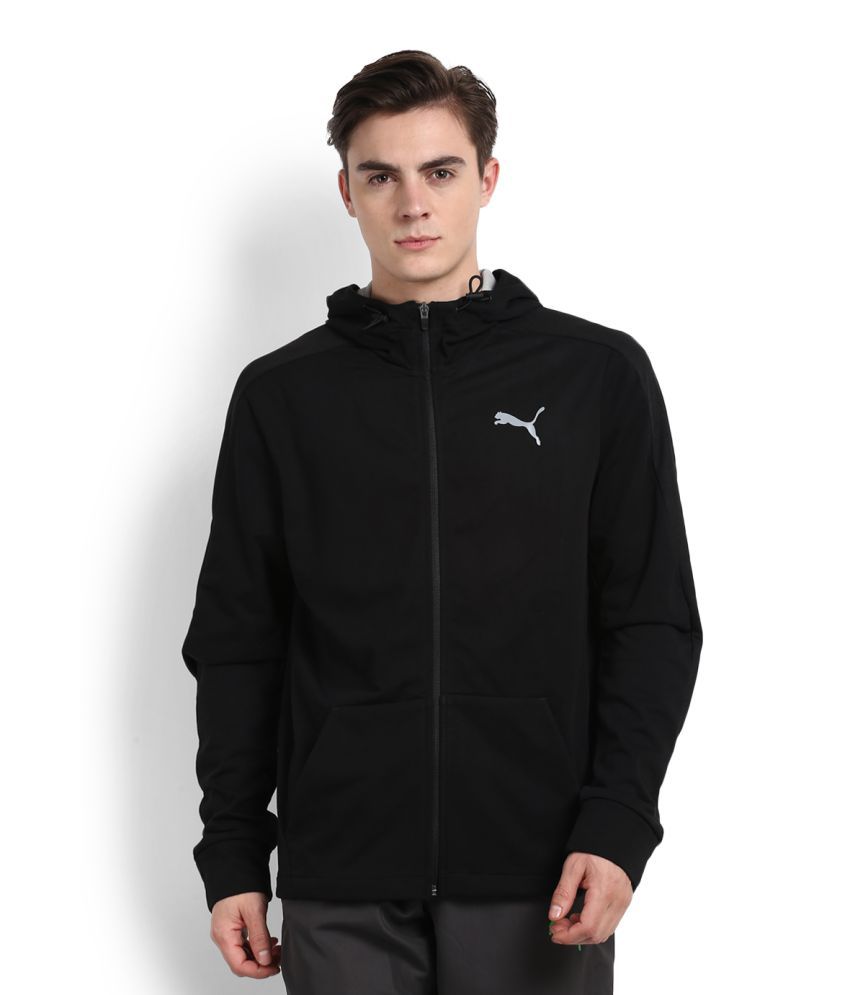 Puma Black Hooded Sweatshirt - Buy Puma Black Hooded Sweatshirt Online ...
