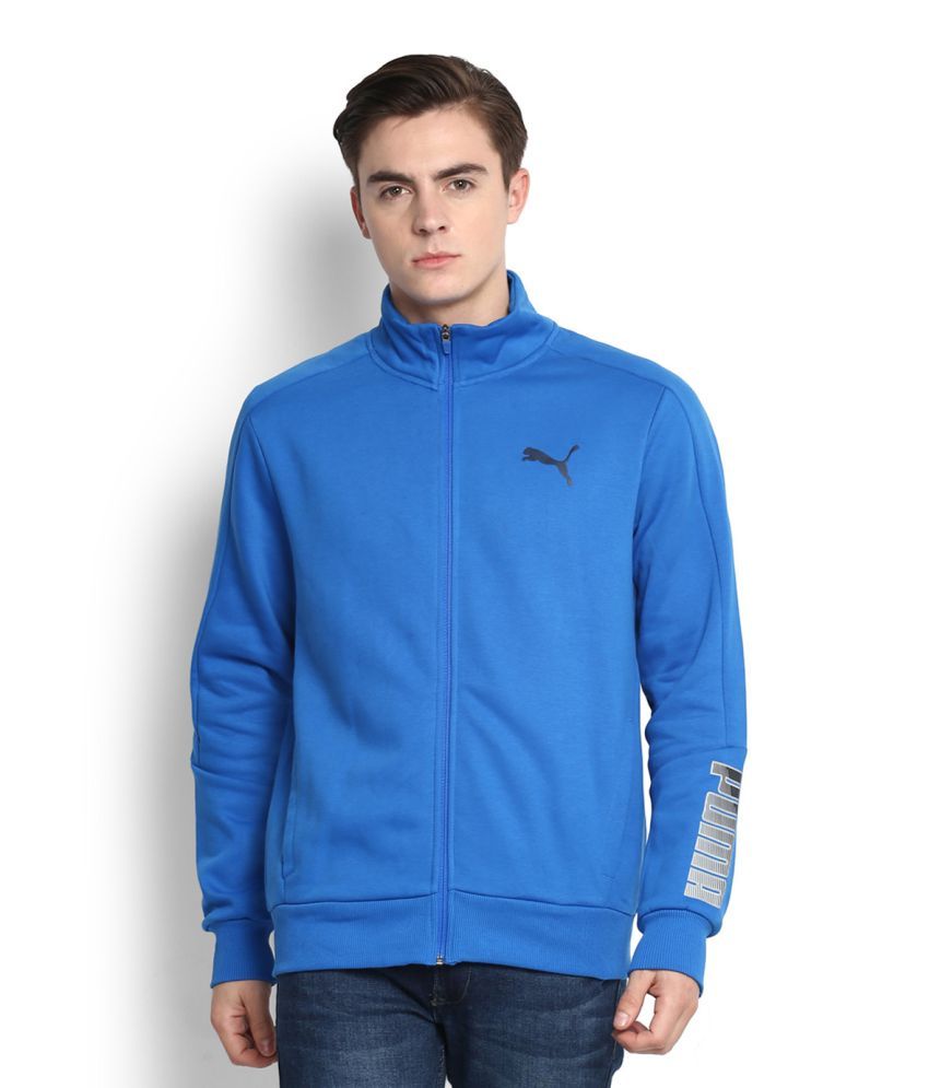 Download Puma Blue Mock Collar Sweatshirt - Buy Puma Blue Mock ...