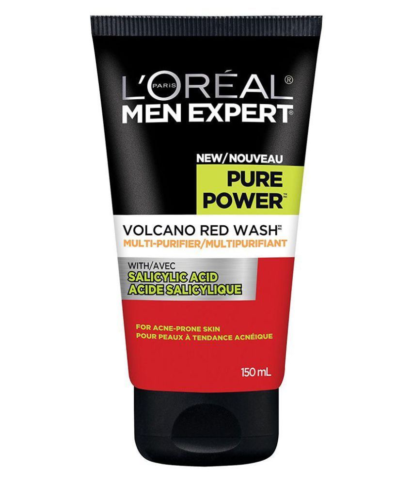 loreal pure power face wash