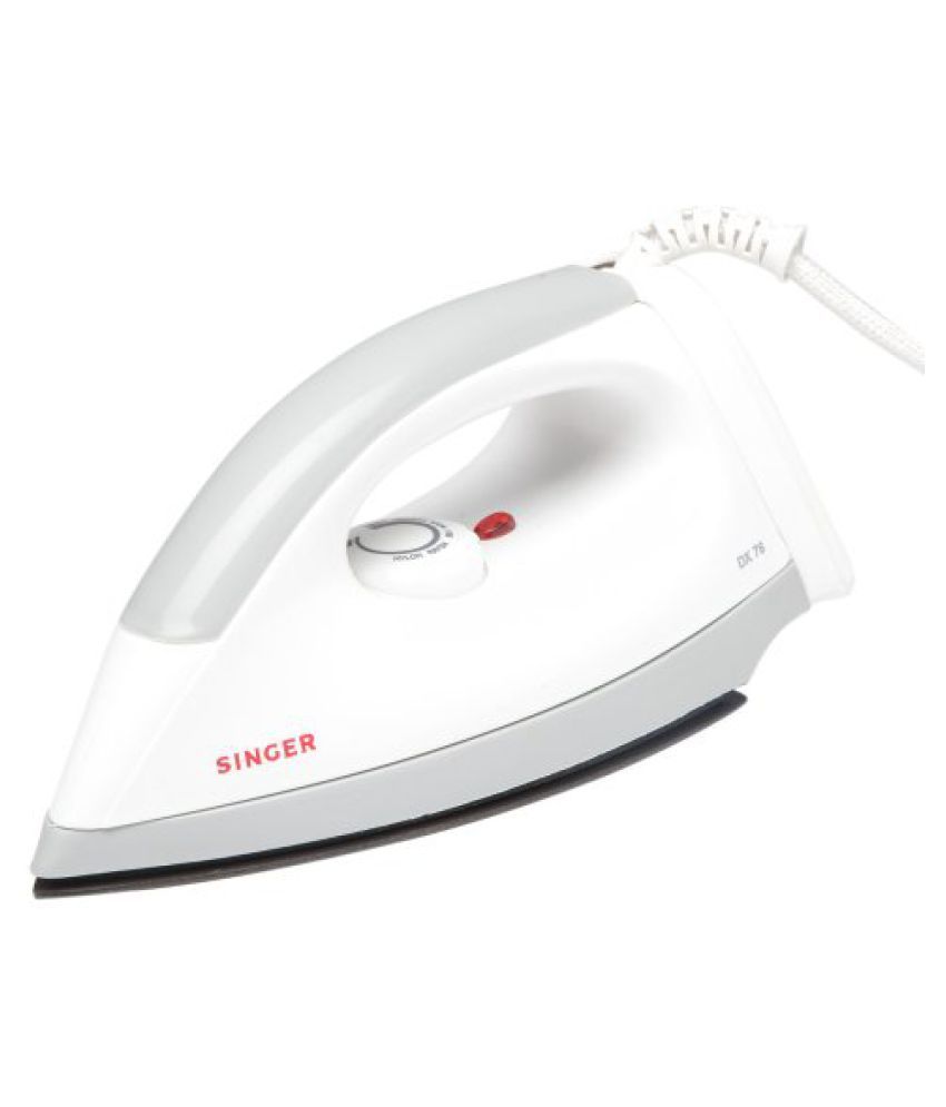 Singer Dx 76 750 Watt Dry Iron White Price In India Buy Singer Dx 76 750 Watt Dry Iron White Online On Snapdeal