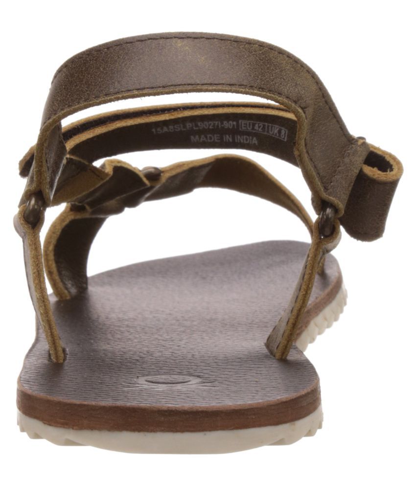 UCB Mens Brown Sandals and Floaters -8 UK