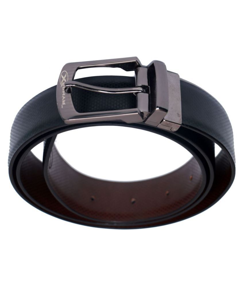 XEPHYR Black Leather Formal Belts: Buy Online at Low Price in India ...