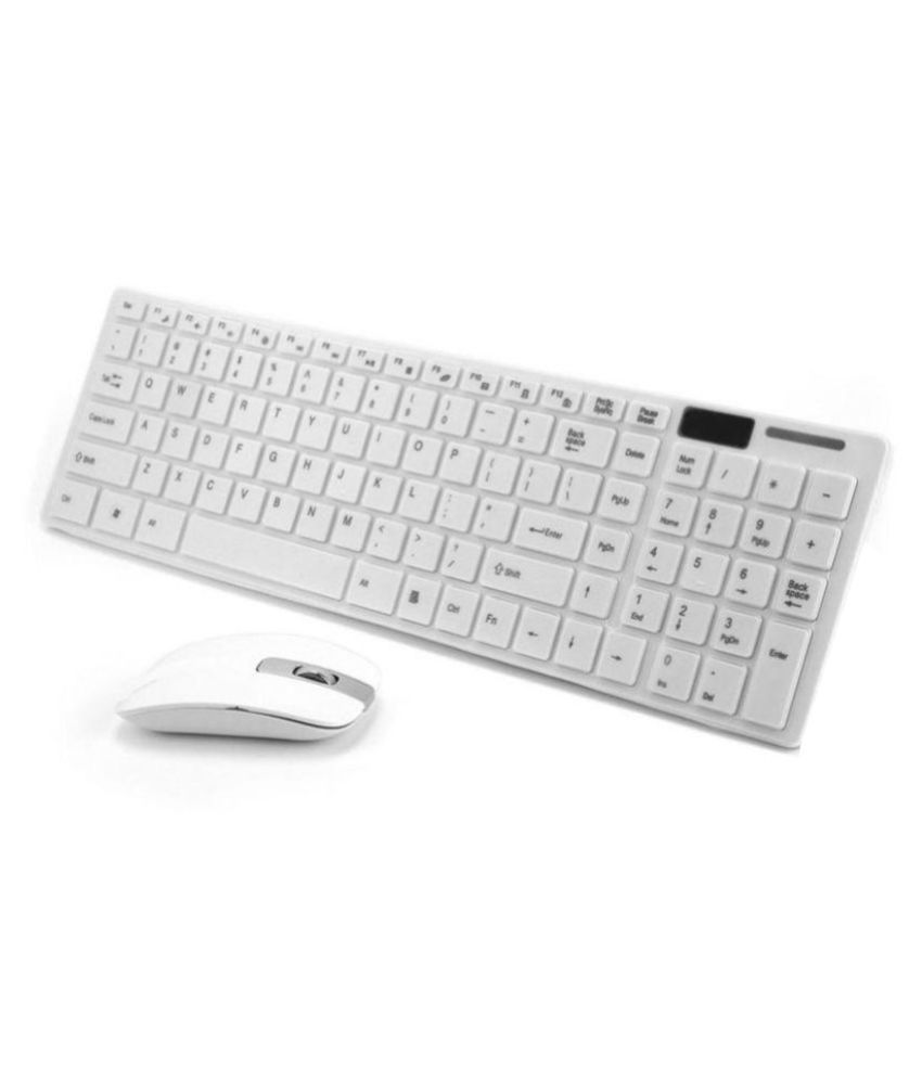     			Snehi sn7575 White Wireless Keyboard Mouse Combo Windows  8, Windows 8.1, Windows 10,
