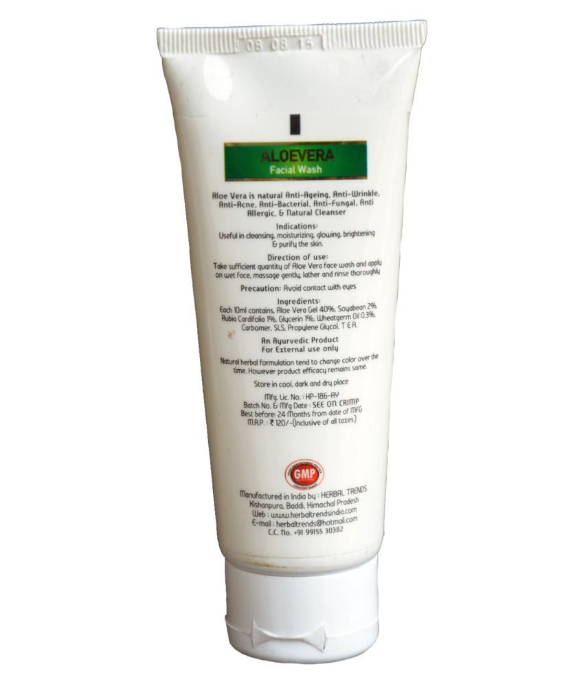 Aloe Magic Herbal Trends Pure aloe vera Face Wash 300 ml Pack of 3 Buy Aloe Magic Herbal Trends