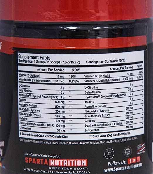 SPARTA NUTRITION Kraken Pre Workout Watermelon 304 gm Buy
