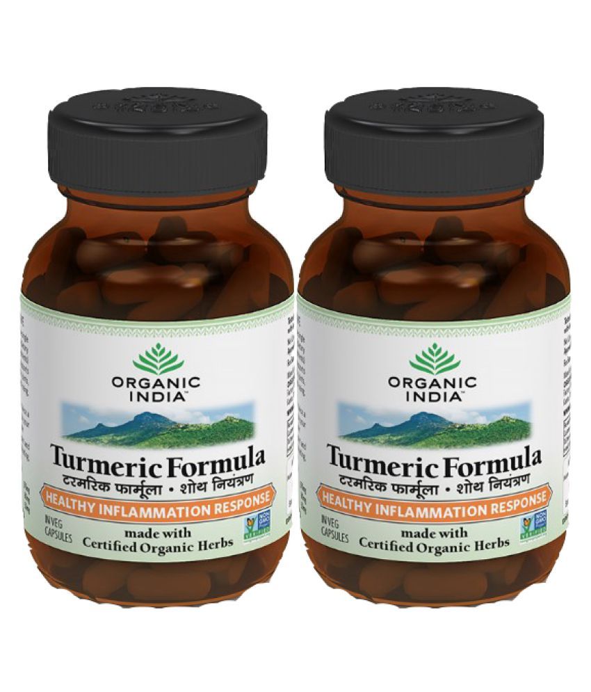 Organic India Turmeric Formula Capsule 60 no.s Pack of 2 Buy Organic
