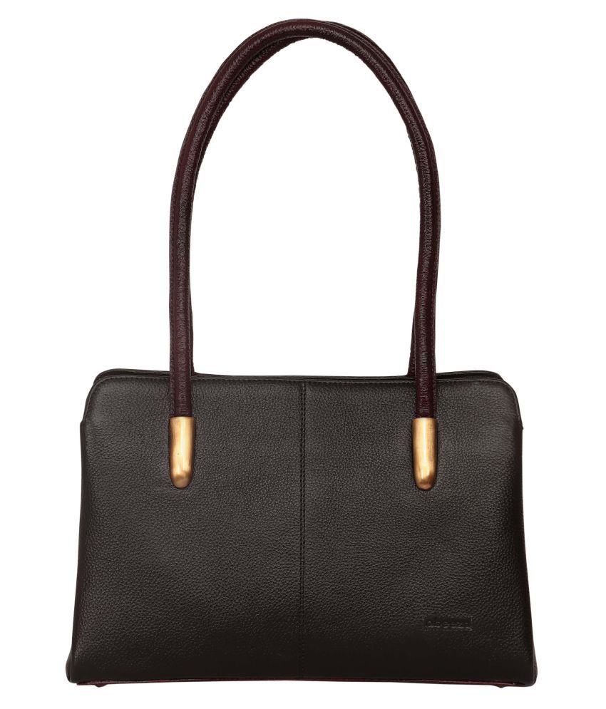 pure leather handbags online