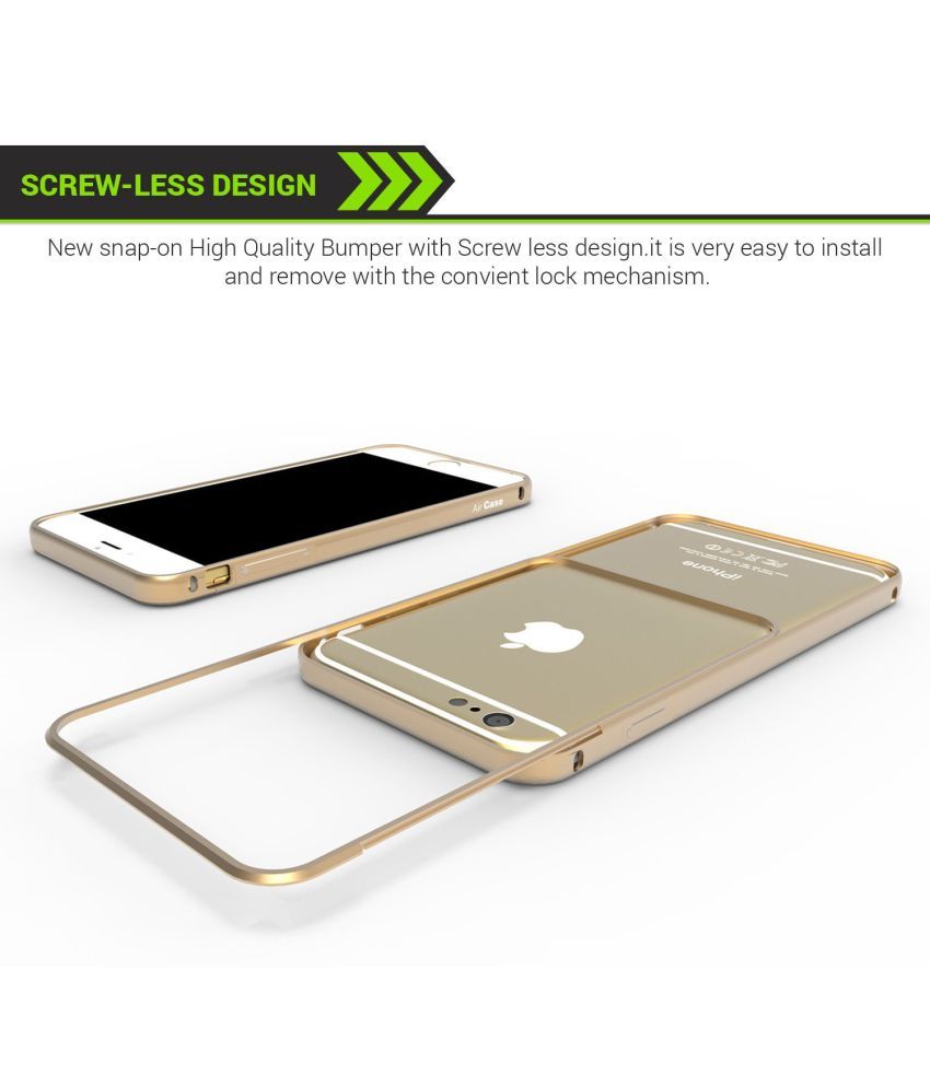 Apple iPhone 6 Bumper Cases AirPlus Golden UltraThin Aluminium Metal