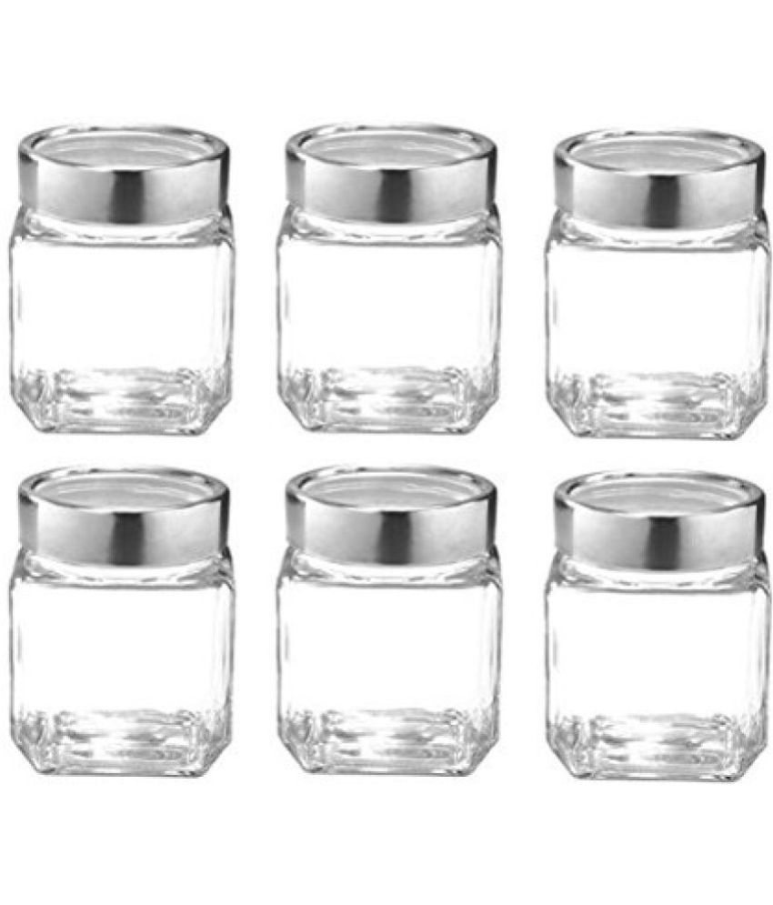 Treo Glassware Treo cube jar Glass Spice Container Set of 6 Buy Online