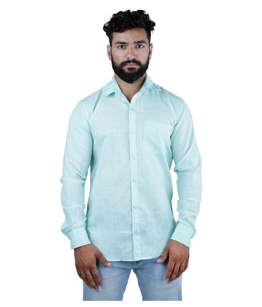 turquoise blue formal shirt