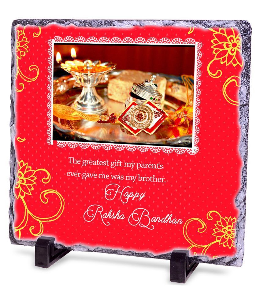 Rakhi Happy Raksha Bandhan Rock Tile Buy Online at Best Price in India