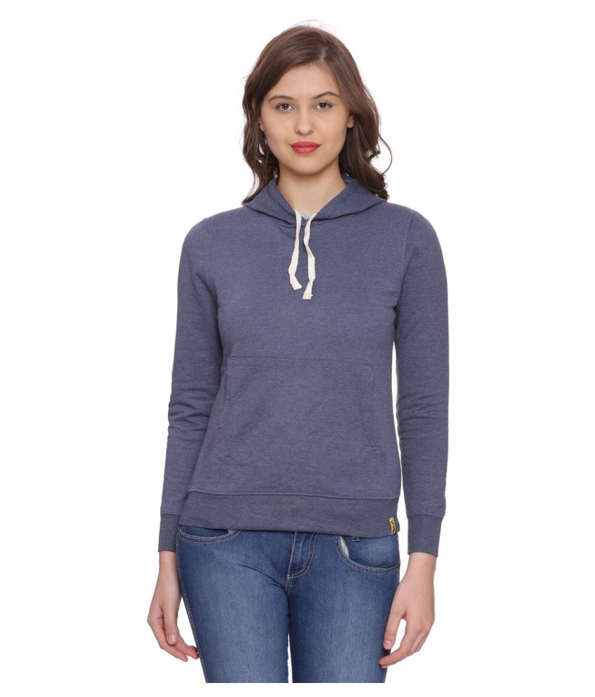     			Campus Sutra Cotton Hooded Sweatshirt