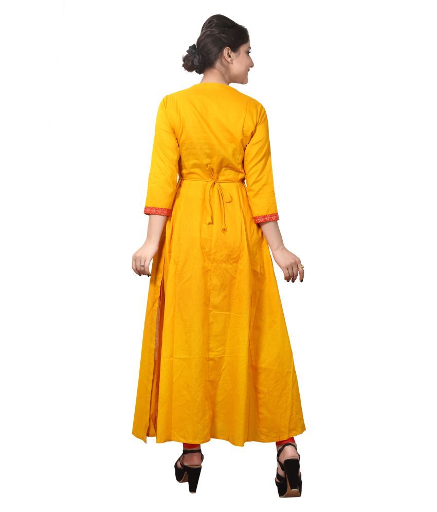 Cotton Culture Multicoloured Cotton Anarkali Kurti Buy Cotton Culture