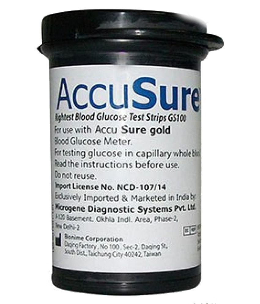     			NSC AccuSure Gold 25 strips Bottle only without Outer Pack