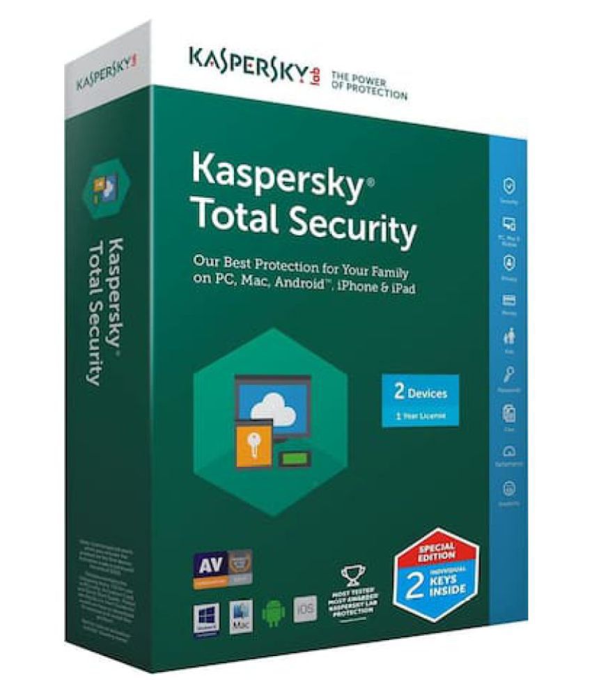     			Kaspersky Total Security 2017 ( 2 PC / 1 Year ) - CD