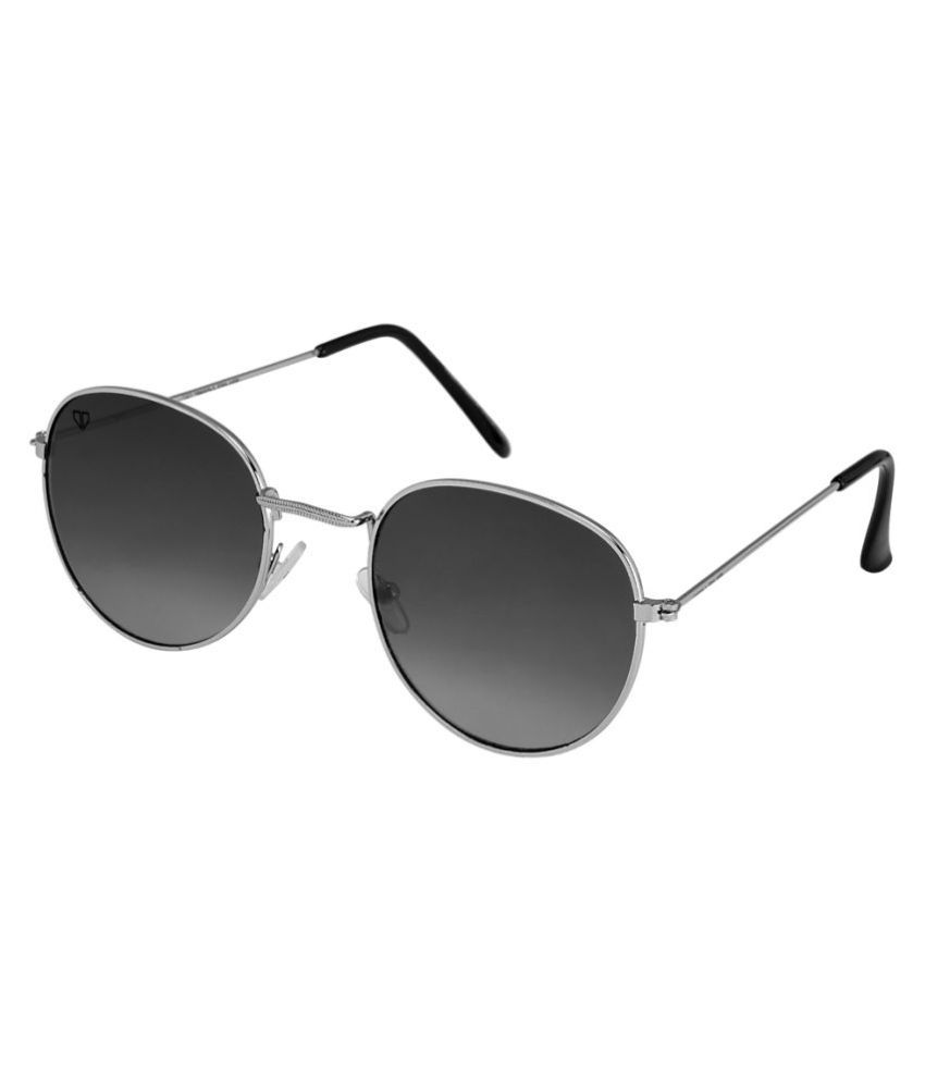     			Walrus Black Panto Sunglasses ( WS-RYL-020707 )