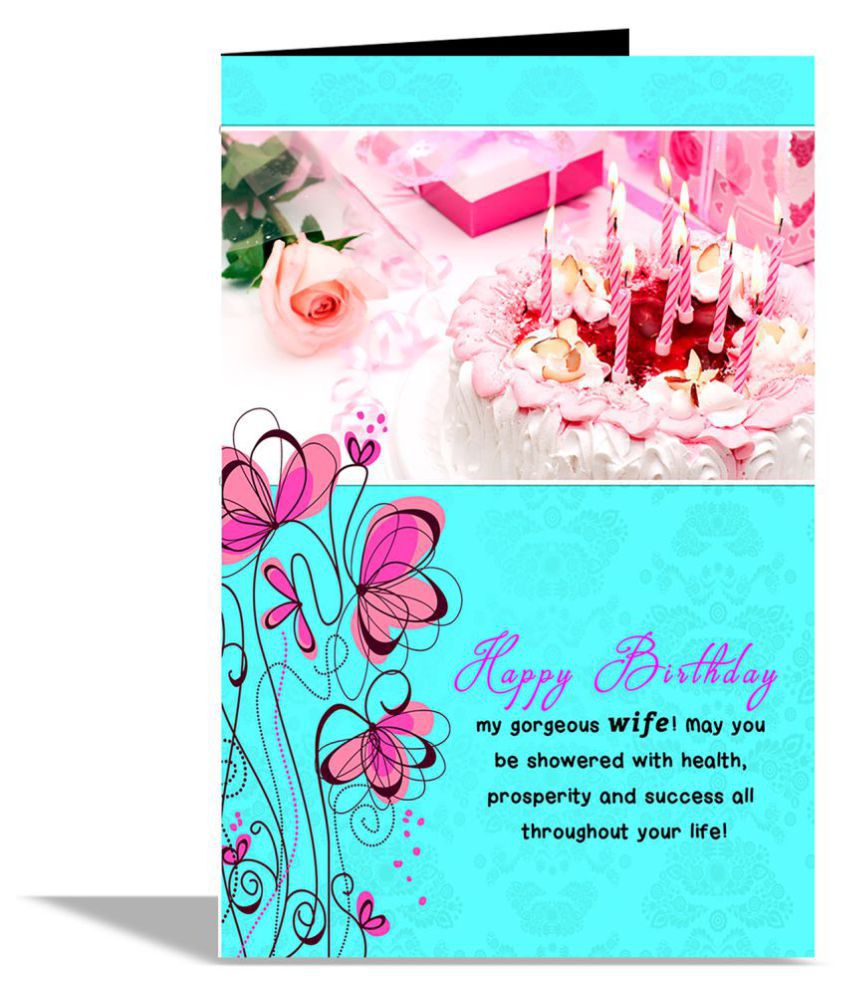 Happy Birthday Wife Greeting Card: Buy Online at Best Price in India ...