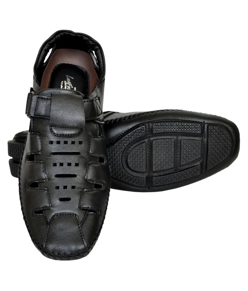 lee fox loafers black
