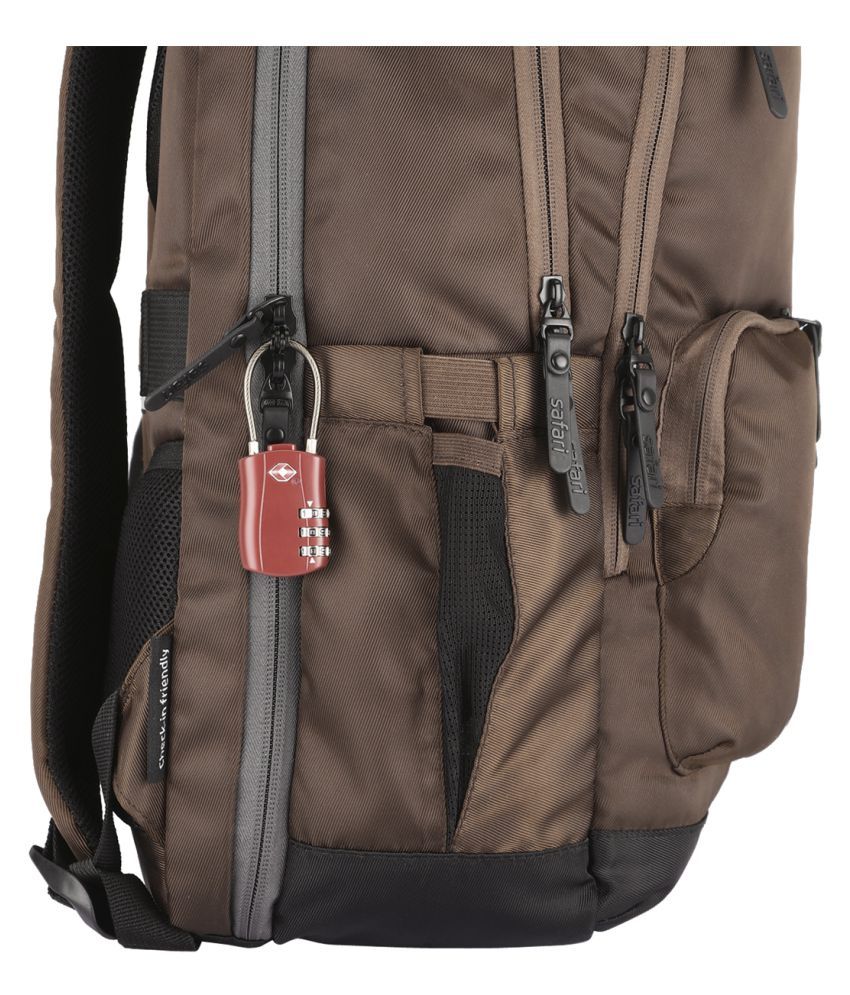 safari brown backpack