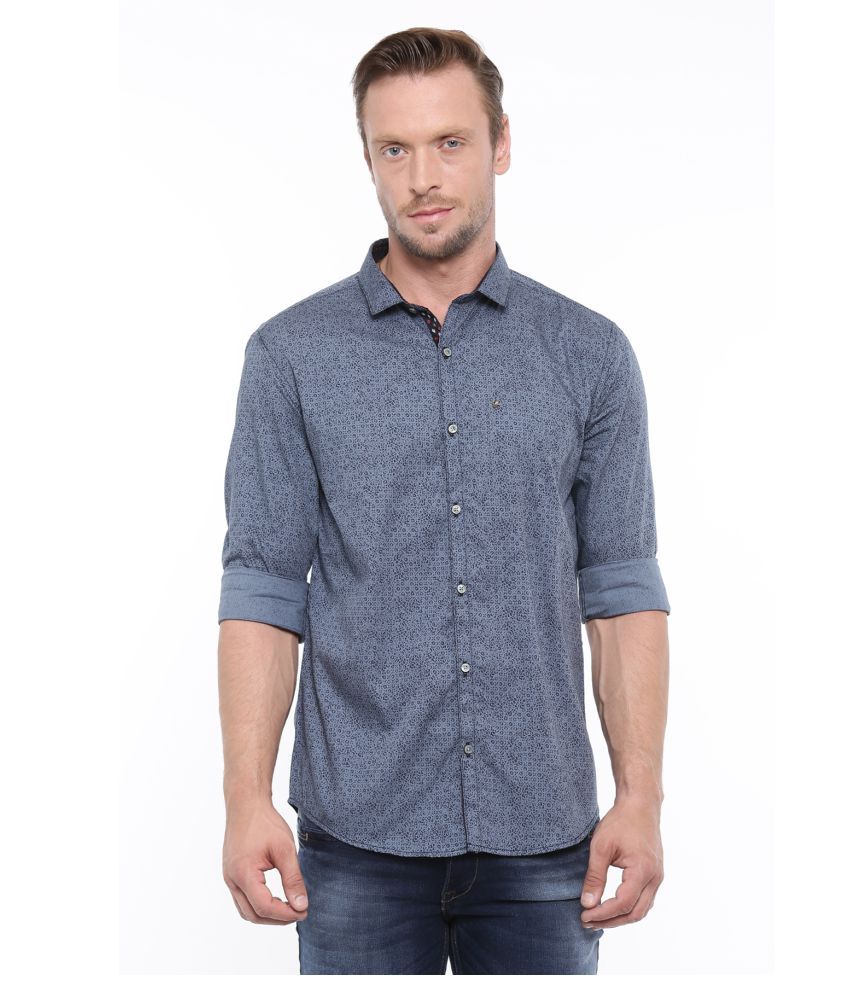 mens slim fit grey shirt