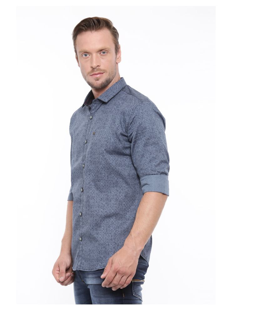 mens slim fit grey shirt