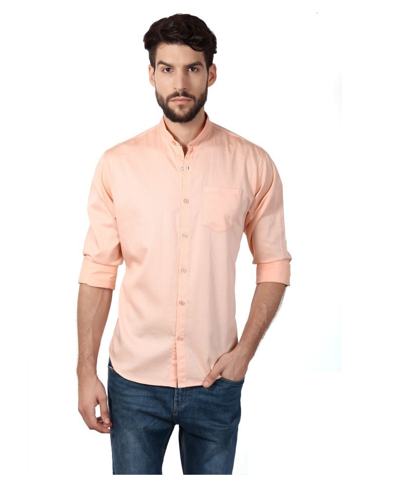 peach casual shirt