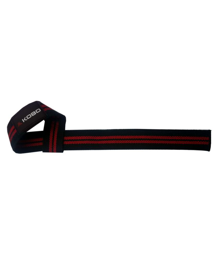 Kobo Power Gym Training Padded Straps / Weight Lifting Hand Bar Belts ...